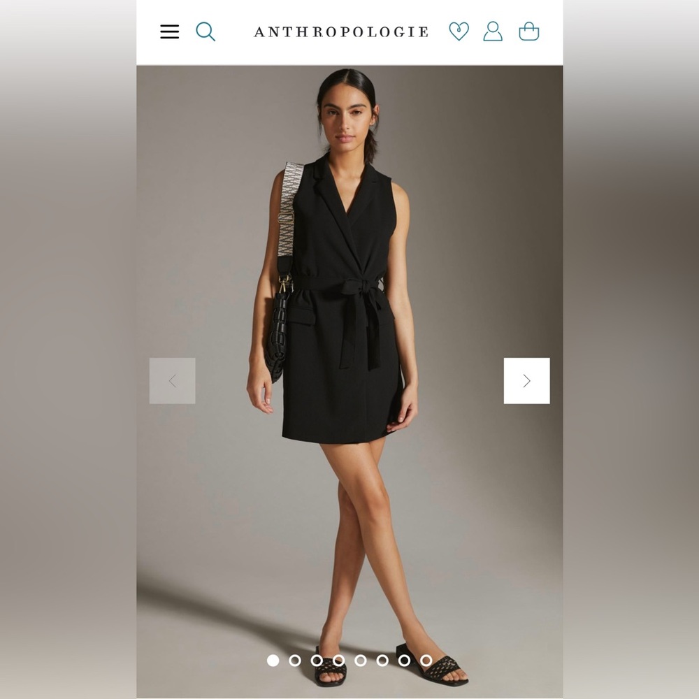 Anthropology Sleeveless Vest Mini Dress